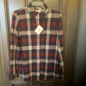 COPY - Faherty Burchfield Plaid Print Long Sleeves Button Down Front Shirt